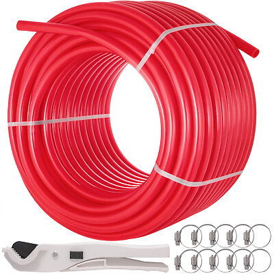 #ad VEVOR 1quot; x 300ft PEX Tubing for Htg Plbg Potable Water Red $175.99
