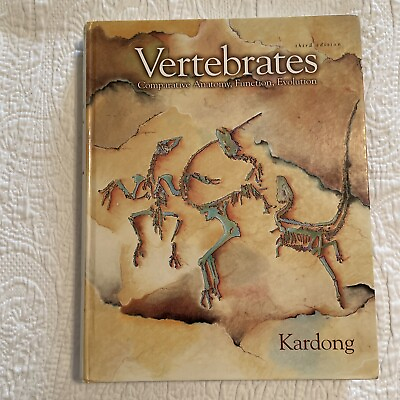 #ad Textbook Vertebrates : Comparative Anatomy Function Evolution Kenneth V. Kardong $6.95