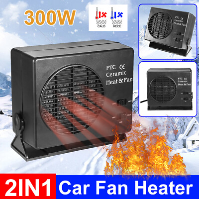 #ad Auto Car Truck Fan Heater Portable Window Defroster 12V 300W For Vehicle $31.27