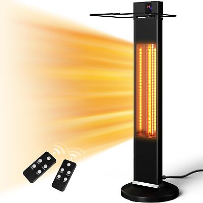 #ad Outdoor Electric Patio Heater Infrared Heater with Remote 3 Heat Levels 24H... $173.32