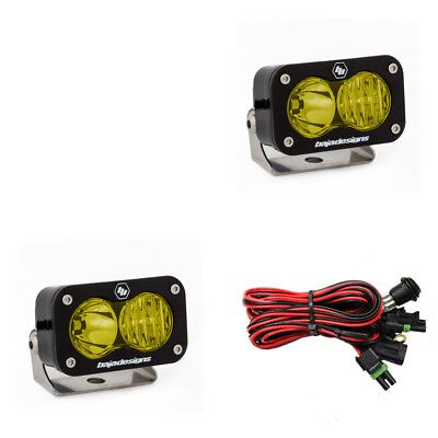 #ad Baja Designs 487813 S2 Pro Pair Driving Combo LED Amber 24W 1.70A Waterproof $360.95