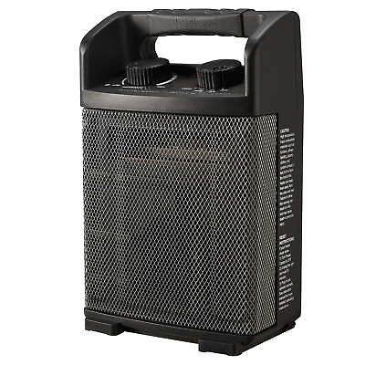 #ad Black 1500w Heavy Duty 2 Setting Electric Utility Space Heater $32.56