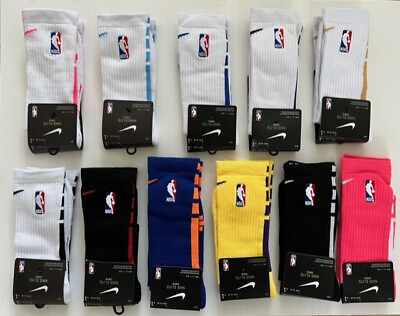 #ad #ad Nike NBA ELITE Crew Basketball Socks DRI FIT Size Large. **Many Colors** $13.95