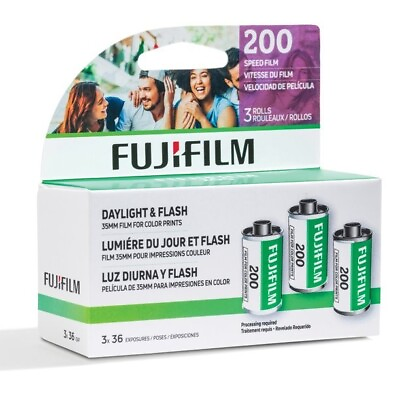 #ad #ad New FUJIFILM 200 ISO 35mm Film 3 Pack 36 Exposures Color Print Film FRESH $22.98