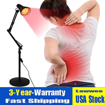 #ad 150W Bulb Lamp Muscle Pain Relief Floor Stand IR Infrared Red Heat Light $56.70