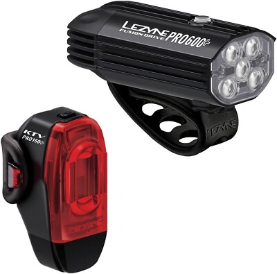 #ad Lezyne Fusion Drive Pro 600 and KTV Drive Pro Pair Bicycle Light Set $74.99