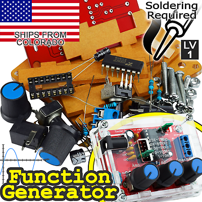 #ad #ad Function Generator XR2206 DIY Kit Optional Wall Plug SOLDERING REQUIRED $16.95
