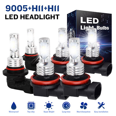 #ad LED Lights For Honda Ridgeline 2017 2020 ​LED Headlight High LowFog Light Bulbs $35.99