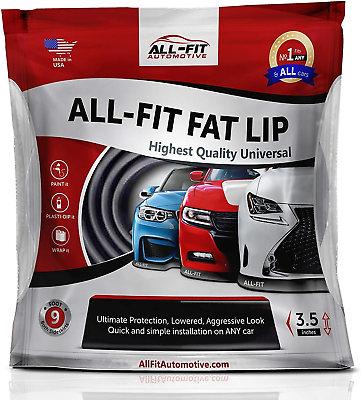 #ad All Fit Automotive 3.5 Inch Universal Bumper Lip Splitter Kit Chin Spoiler Pr $192.51
