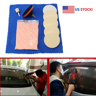 #ad 10Pcs Car Window Glass Polishing Kit Windshield Scratch Removal Tool US Shipping $15.99