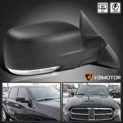 #ad Right Side Fits 2009 2012 Dodge Ram 1500 Power HeatedLED Signal View Mirror $93.38