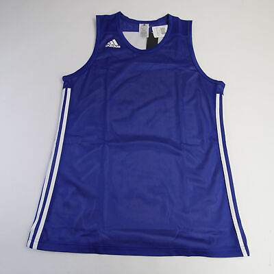 #ad adidas Basketball Practice Jersey Men#x27;s Large Extra Large Blue White Reversible $17.49