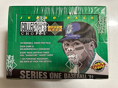 #ad Rare 1994 Upper Deck Collector#x27;s Choice Baseball Series One 1 Jumbo Box SEALED $74.77
