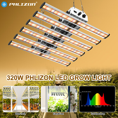 #ad Phlizon BAR 4000W Full Spectrum Dimmable Grow Lights Veg Bloom Plant wSamsungled $219.69