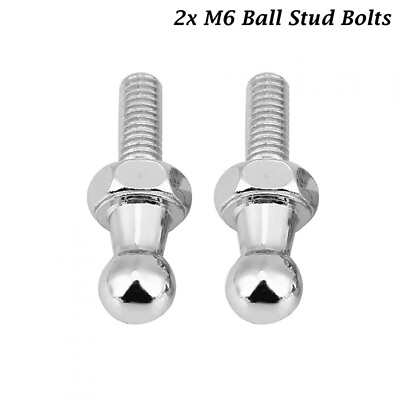 #ad Fits Gas Struts Ball Ended Bolt Bonnet 10mm Steel Ball Stud Bolt Thread M6 2Pcs $7.47