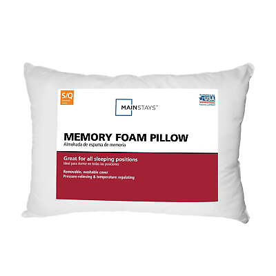 #ad Mainstays Memory Foam Bed Pillow Standard Queen $36.07