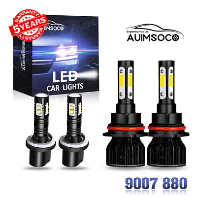 #ad 4pcs LED Headlight Fog Light Bulbs Kit 6000K Hi Low For Ford Windstar 1995 2003 $49.99