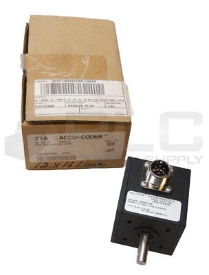 #ad NEW ENCODER PRODUCTS 716* 0600 S IND12 6 S S N ACCU CODER 5 28VDC 3 8quot; DIA SHAFT $450.00