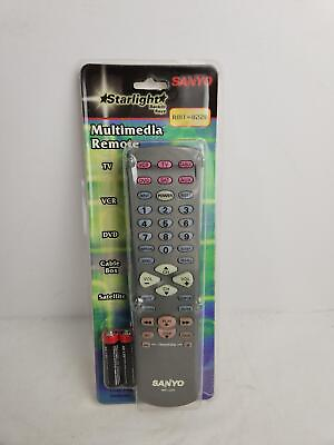 #ad Sanyo Multimedia Remote Control RMT U220 w AA Batteries New in Box Gray $16.74