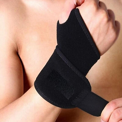 #ad Wrist Brace Sports Wrist Wrap Adjustable Support Gym Strap Carpal Tunnel Bandage $8.09