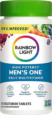#ad Rainbow Light Mens One High Potency Daily Multivitamin 150 Count Pack of 1 $60.89