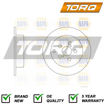 #ad Brake Disc Rear Torq Fits Toyota Avensis 2003 2008 1.6 1.8 2.0 D 2.4 4243105030 GBP 24.56