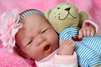 #ad Preemie Reborn Baby Girl Full Body Realistic Lifelike Toy Gift Children Newborn $99.00