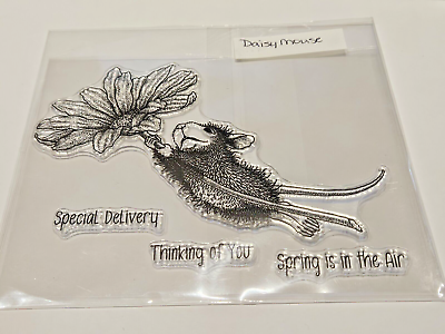 #ad Daisy Mouse House Mouse Style Clear Stamp Set New $9.99