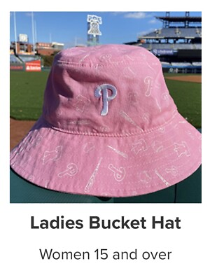 #ad 2024 Philadelphia Phillies SGA 5 5 24 Ladies Bucket Hat Mother#x27;s Day Cap NEW $39.99