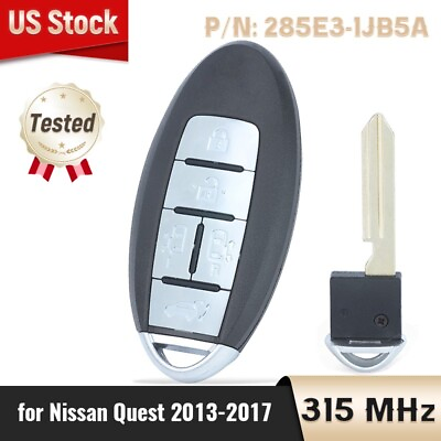 #ad 5 Button Smart Key for Nissan Quest 2013 17 Keyless Entry Remote Fob 285E3 1JB5A $45.98