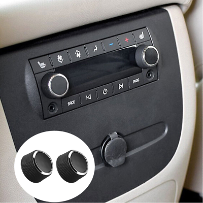 #ad 2Pcs Rear Control Knobs Audio Radio For Escalade Enclave Tahoe Chevrolet GMC $4.50