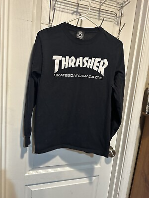 #ad Thrasher T Shirt Black X small Long Sleeve T Shirt $8.00