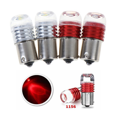 #ad 2x 1156 3LED Car Tail Turn Reverse Strobe Flash Light Lamp Bulb Red White LU $5.17