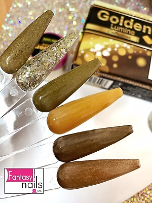 fantasy nails Golden New Acrylic collection $17.48