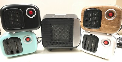 #ad Soleil Personal Indoor Electric Ceramic Heaters Mini amp; Small Sizes New NIB $22.99
