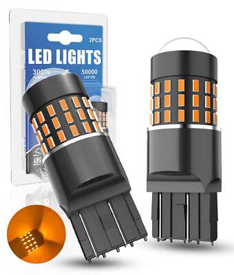 #ad Amber 7443 Turn Signal Light Bulbs Error Free For Ram ProMaster 3500 2014 2020 $20.39
