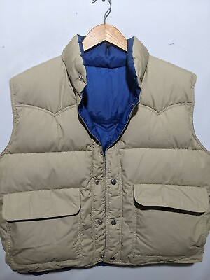 #ad Puffer Vest Reversible Down Men#x27;s Large $38.00