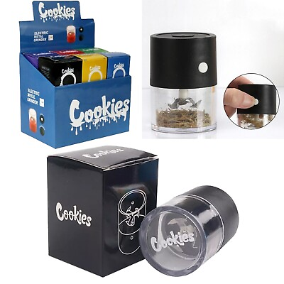 #ad Electric Portable Auto Herb Garlic Grinding Crusher Rechargeable Black Grinder $8.99