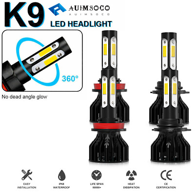 #ad 4x 9005 H11 LED Headlight Bulbs Conversion Kit High Low Beam Bright White LAMP $34.99