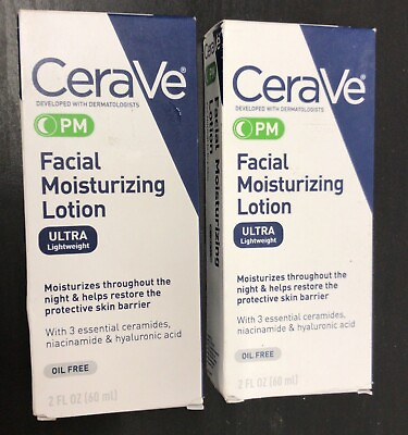 #ad 2 Pack CeraVe PM Facial Moisturizing Lotion i8 $20.00