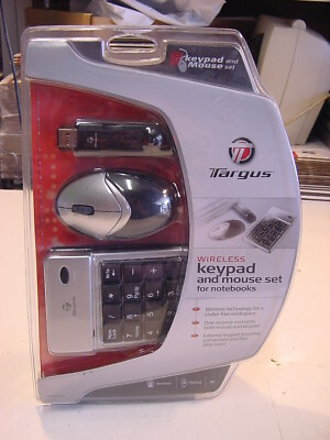 #ad NEW TARGUS WIRELESS KEYPAD AND MOUSE SET FOR NOTEBOOK PAKP003U $26.00