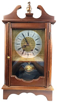 #ad Vintage 7 Day Chime Silve Gold Face Clock. See notes. $39.99
