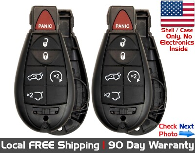 #ad 2x New Replacement Key Fob Shell Case For Jeep. Check Listing Photos $27.95