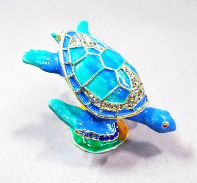 #ad Colorful Turtle Jewelry Box $14.36