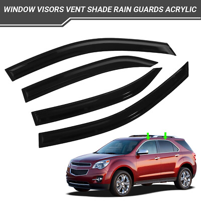 #ad #ad Fits 10 17 Chevy Equinox Window Visors Rain Sun Guard Deflector $28.50