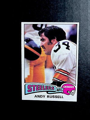 #ad 1975 Topps #90 Andy Russell Pittsburgh Steelers $9.99