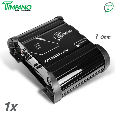 #ad Timpano 3000 Watts Car Audio Amplifier Full Range TPT 3000 1 Ohm 3K Amp by PRV $189.95