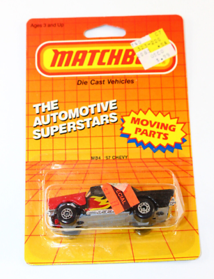 #ad 1986 Matchbox 1957 Chevy The Automotive Superstars Moving Parts MB4 NOS Fine $41.06