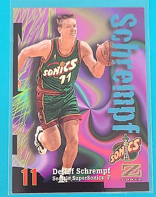 #ad 1997 98 SkyBox Z Force #63 Detlef Schrempf Seattle BASKETBALL Card N7 $2.49