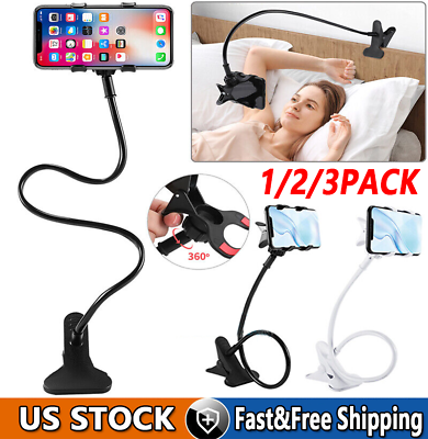 #ad #ad Flexible Lazy Bracket Mobile Phone Stand Holder Car Bed Desk For iPhone Samsung $6.99